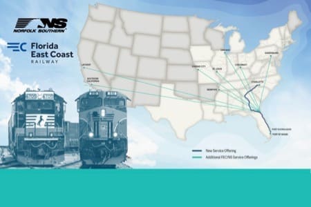 nsc fec intermodal service expansioin