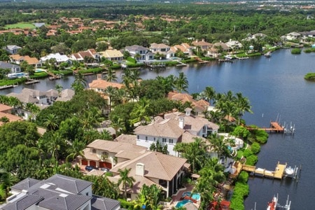 admirals cove aerial jupiter florida