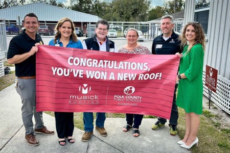 musick roofing donates new roofs to teachers